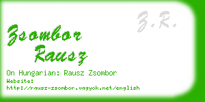 zsombor rausz business card